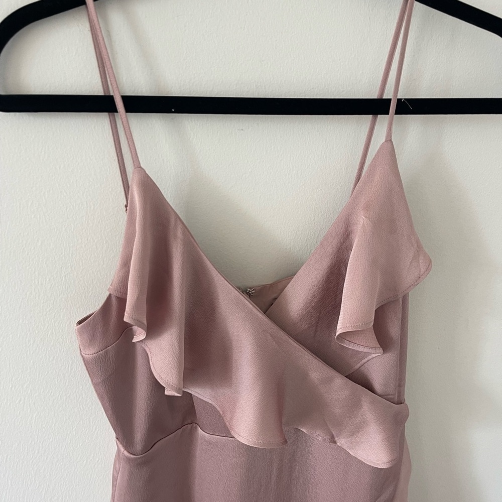 Express Pink Ruffle Dress - Picture 2 of 6